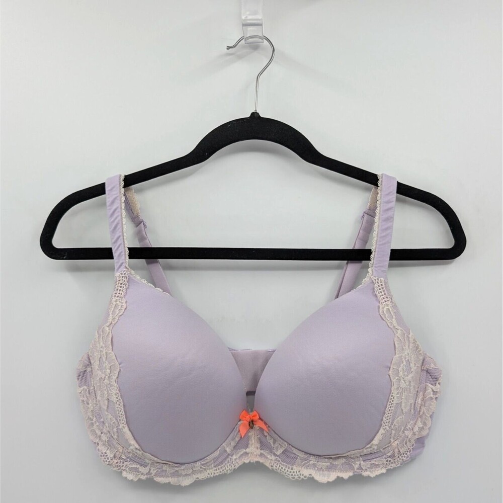 Victoria's Secret Bra Women's 38D Lavender No Wire Wireless-READ